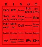 Bingo Bahasa Inggrisnya